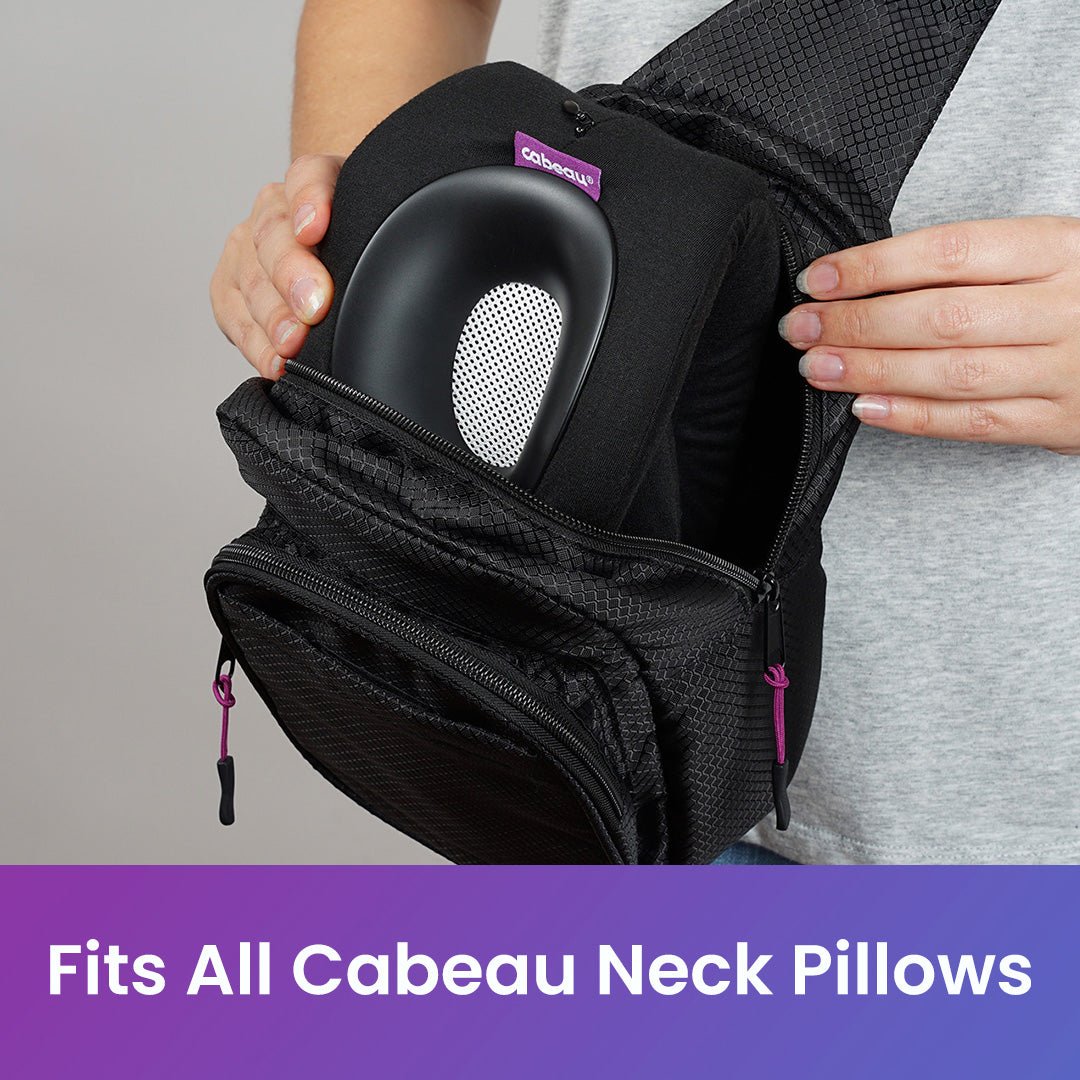 On - The - Go Sling Pack - fits all Cabeau neck pillows in main compartment